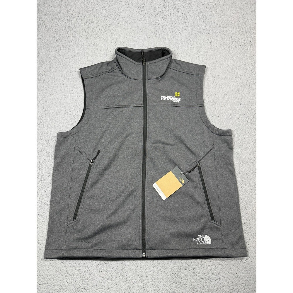 NWT The North Face Vest Mens XL Gray WindWall Softshell Full Zip NF0A3LGZ